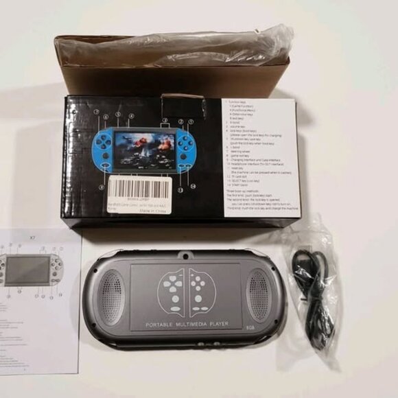 Console, X7 4.3 Inch Video Game Console Handheld Game Players Double Rocker 8GB - Picture 2 of 3